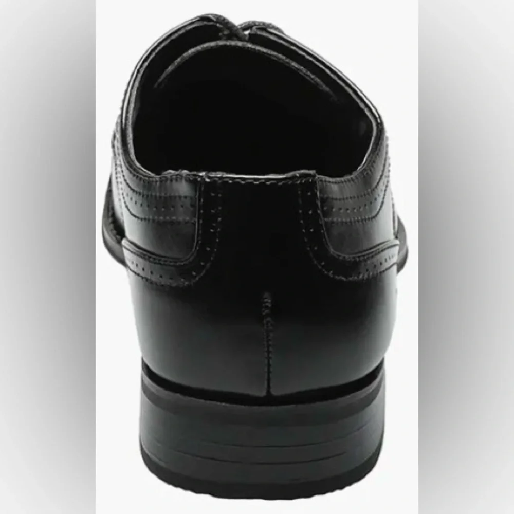 Stacy Adams WALTHAM Cap Toe Oxford Men's Black Leather Dress Shoes WORN ONCE